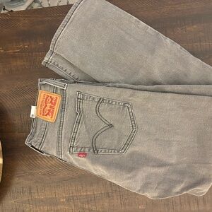 Levi's women’s Straight Jeans in Charcoal/gray color